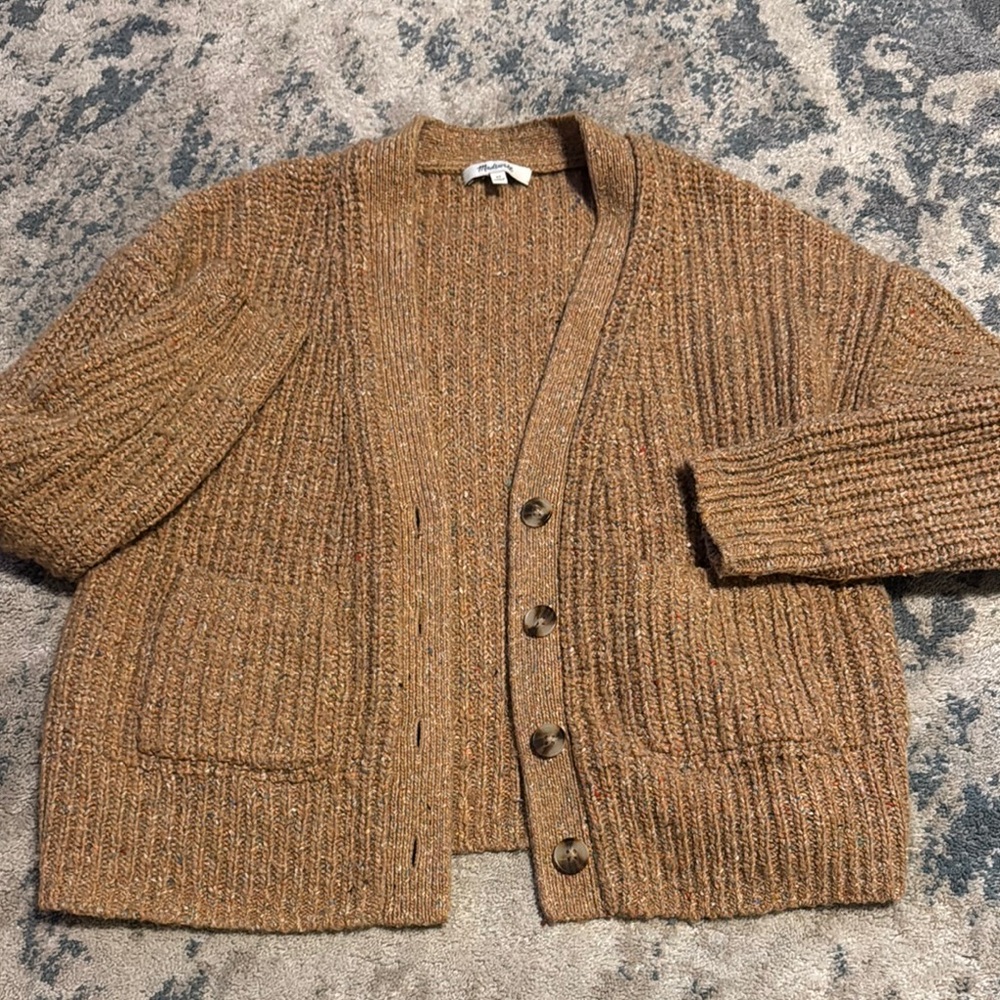 Madewell Women Brown Cardigan Sweater